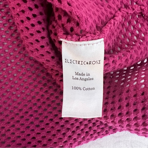 ELECTRIC & ROSE Hot Pink Canal Mesh Tank Size Small - Picture 5 of 13
